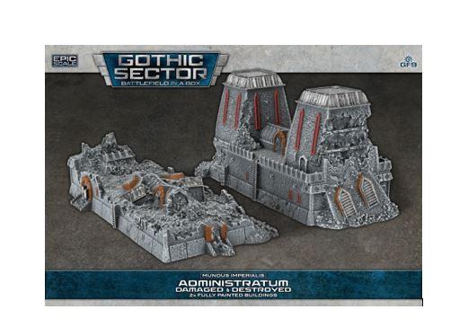 Terrain GF9: Mundus Imperialis - Administratum (Damaged & Destroyed x2)