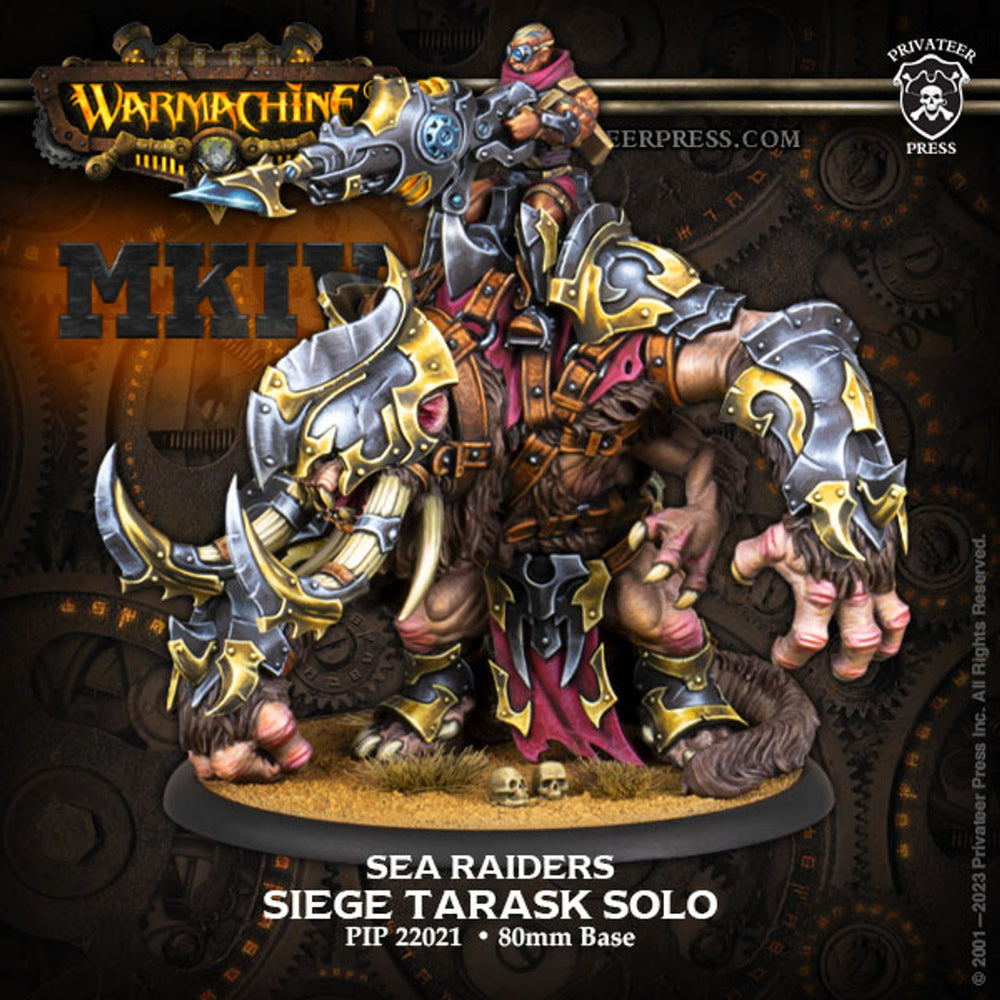 Warmachine: Orgoth Sea Raiders 80mm Solo - Siege Tarask