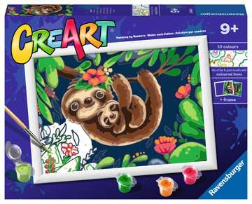 CreArt Paint By Numbers: Sweet Sloths