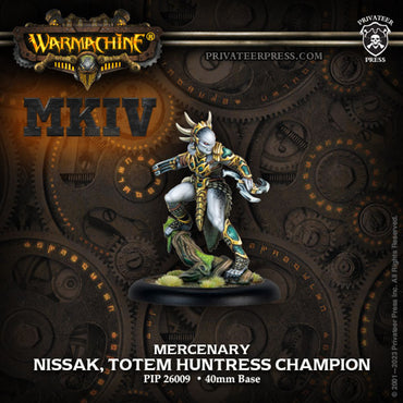 Warmachine: Mercenary Character Solo - Nissak, Totem Huntress