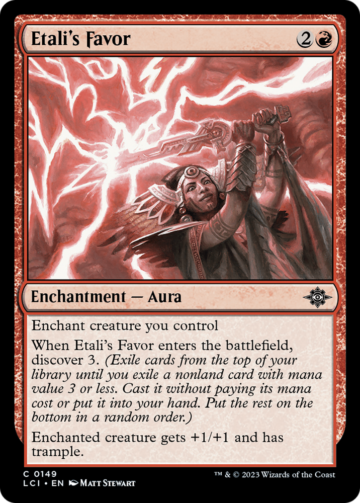 mtg ixalan card values Etali's Favor [The Lost Caverns of Ixalan]