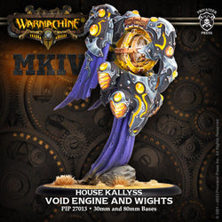 Warmachine: Dusk House Kallyss 80mm Solo - Void Engine & Wights (4)