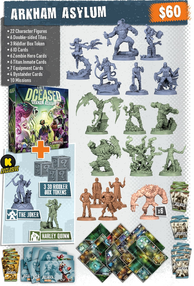 Zombicide DCeased: Arkham Asylum KS Edition