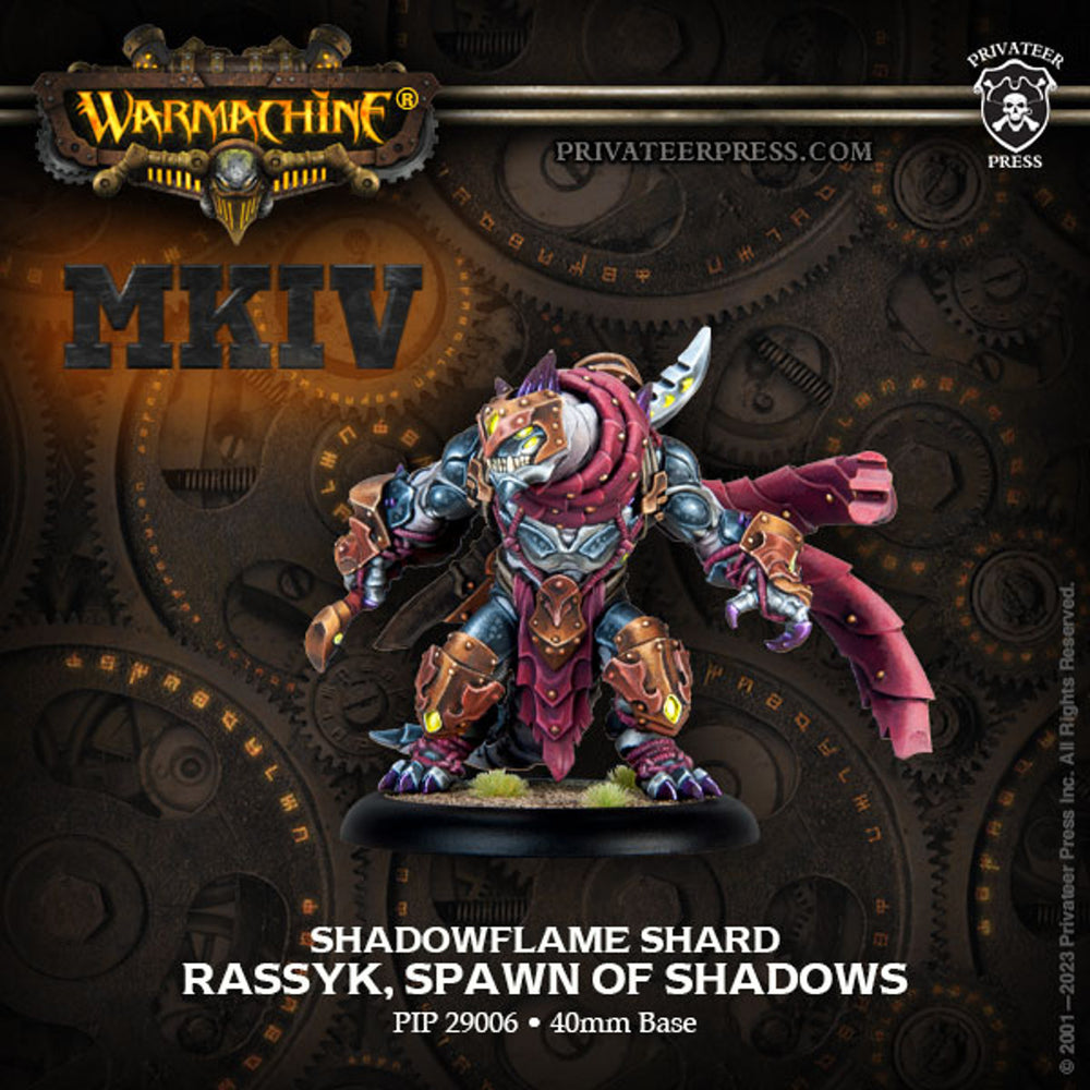 Warmachine: Khymaera Shadowflame Shard Warlock - Rassyk, Spawn of Shadows