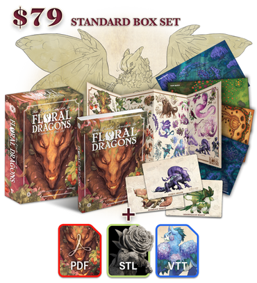 Dungeons & Dragons Hit Point: The Field Guide to Floral Dragons Box Set