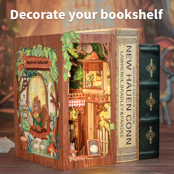 Cutebee Book Nook: Squirrel Collector