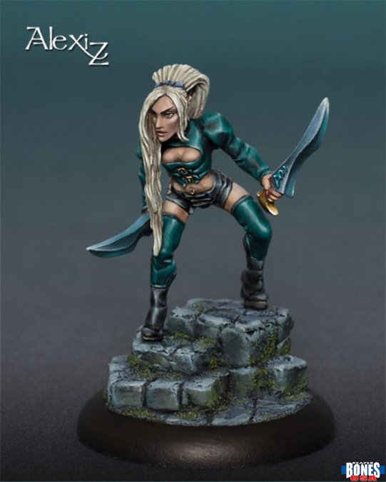 Mini Reaper Bones Legends: Caryth, Female Dark Elf