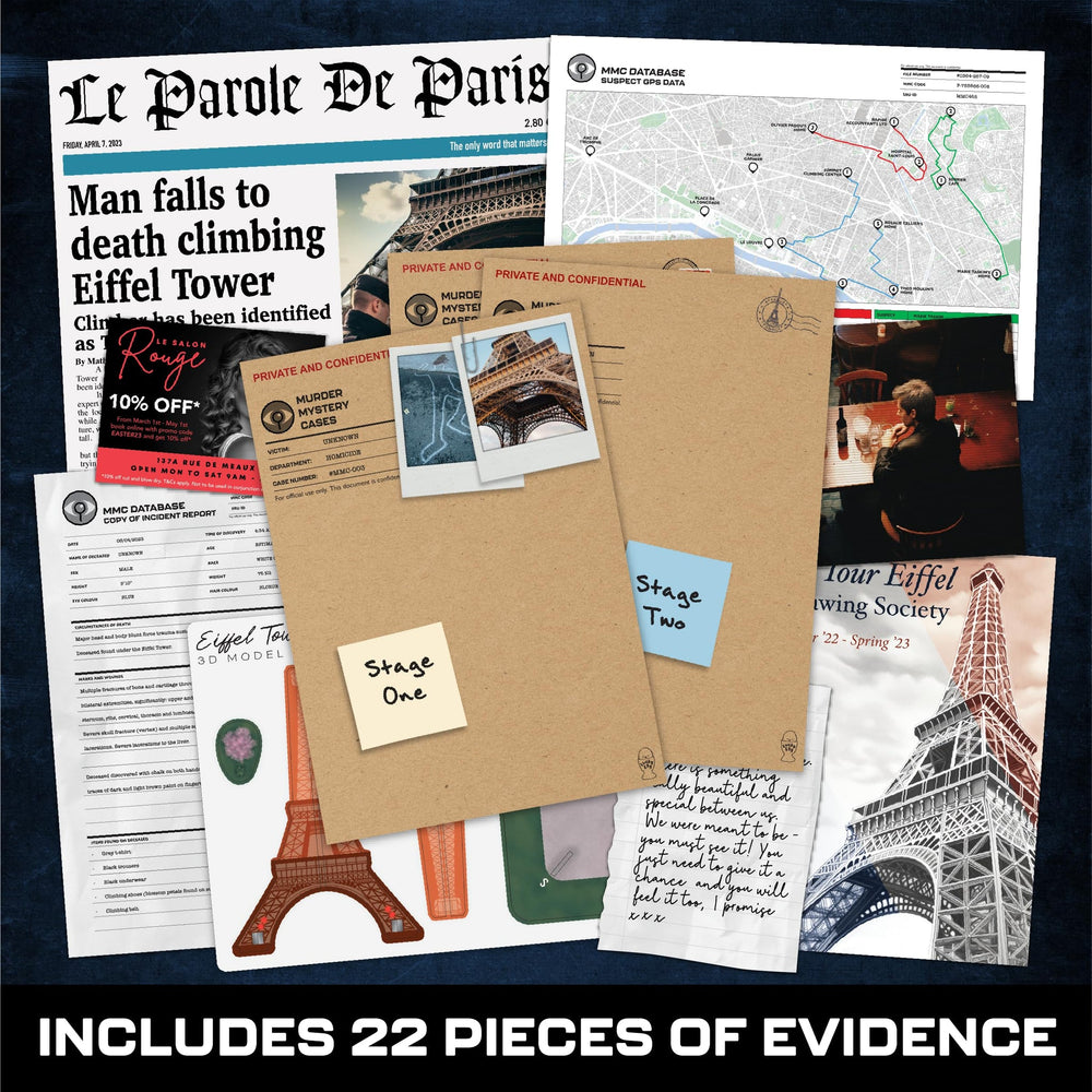 Murder Mystery Cases: Murder at the Eiffel Tower