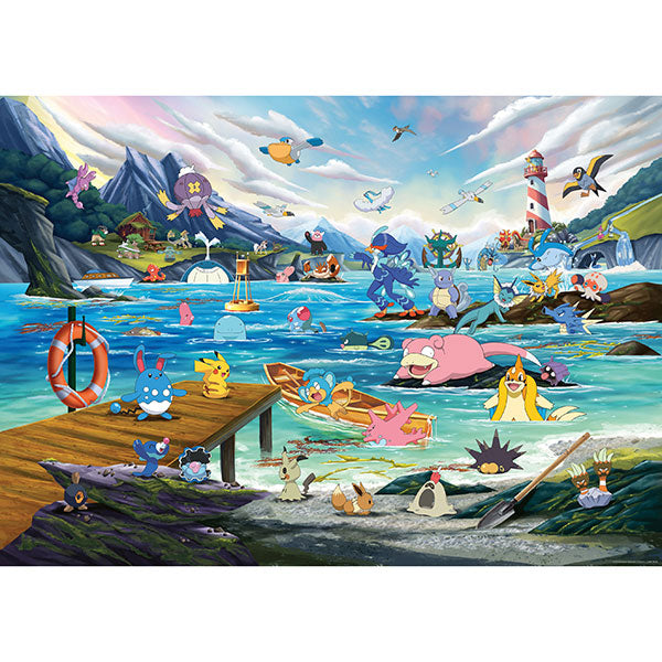Puzzle Ravensburger: 1000 piece Pokemon- Pokémon Breakout #3- Vaporeon, Marine