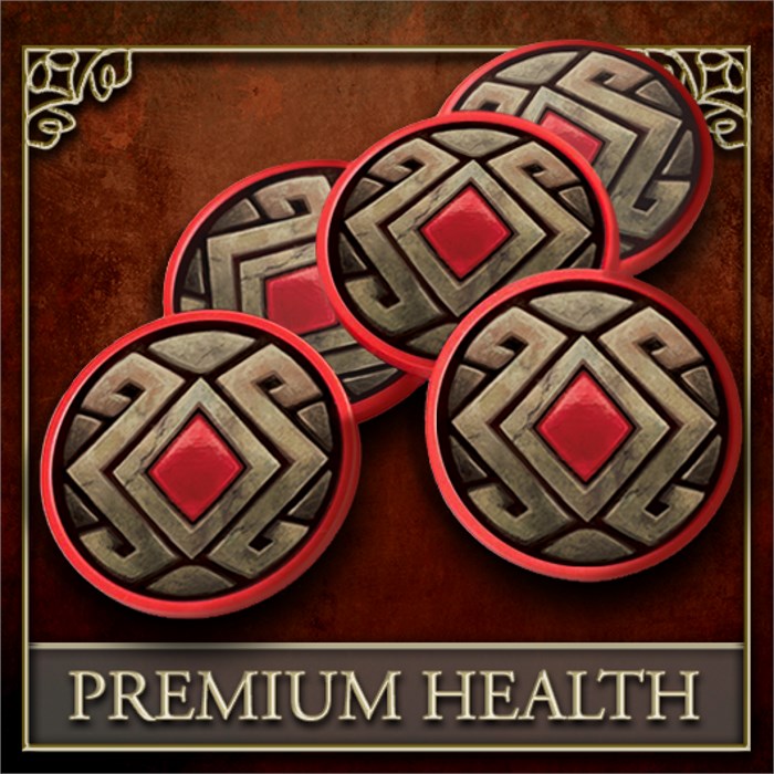 The Elder Scrolls - Betrayal of the Second Era: Premium Health Tokens