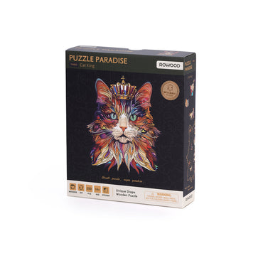 Puzzle Robotime: Wooden 200 piece Cat King