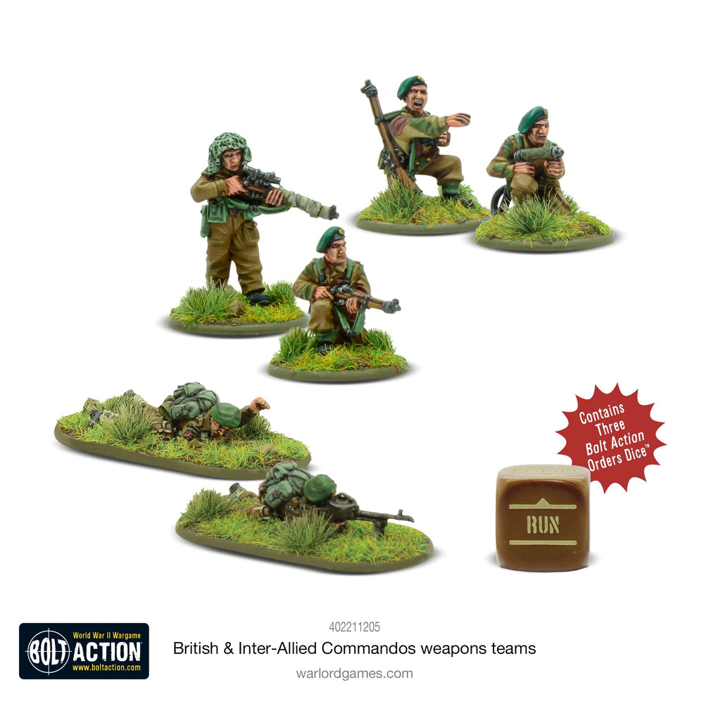 Bolt Action British: & Inter-Allied Commandos Weapons Teams