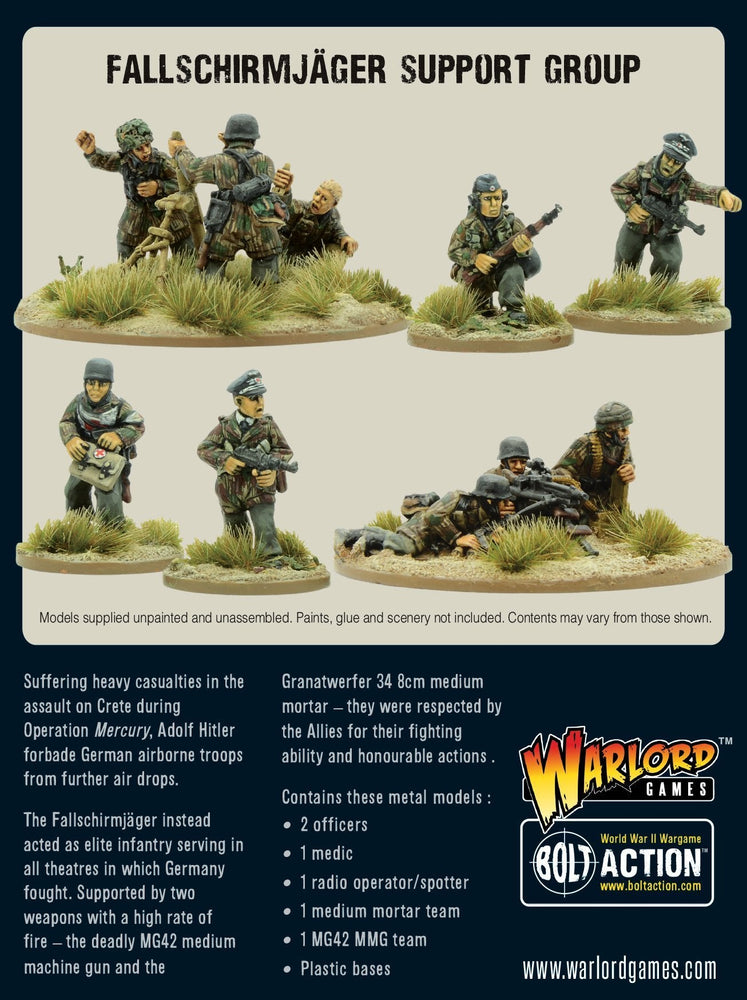 Bolt Action: German Winter Fallshirmjager Support Group