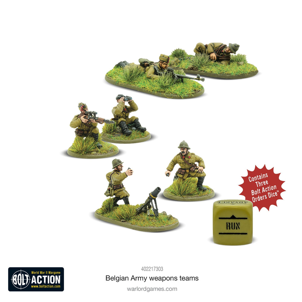 Bolt Action Belgian: Army Weapons Teams