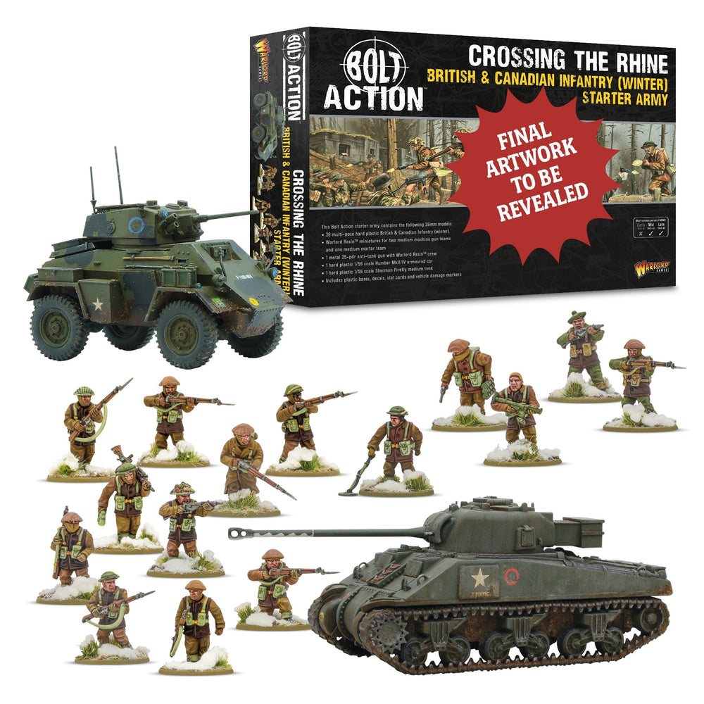 Bolt Action:  Starter - Crossing the Rhine - British & Canadian Infantry (Winter)