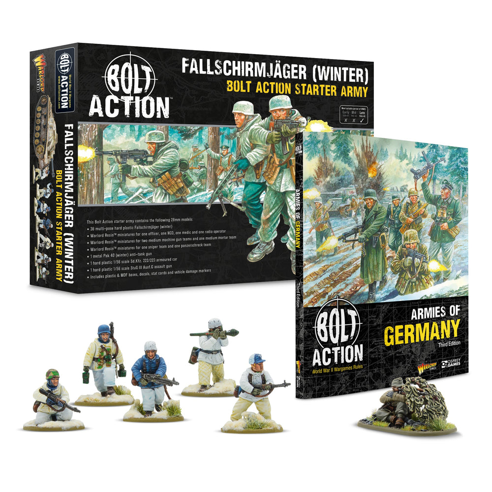 Bolt Action German: Winter Fallschirmjager Starter Army