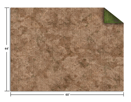 Game Mat Monster: 44" x 60" Broken Grassland/Desert Scrubland