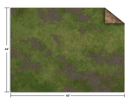 Game Mat Monster: 44" x 60" Broken Grassland/Desert Scrubland