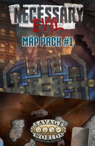 Savage Worlds Necessary Evil: Map Pack #1