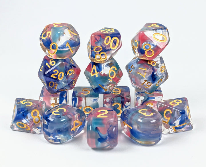 Dice Role 4 Initiative: Poly 15 Set Diffusion