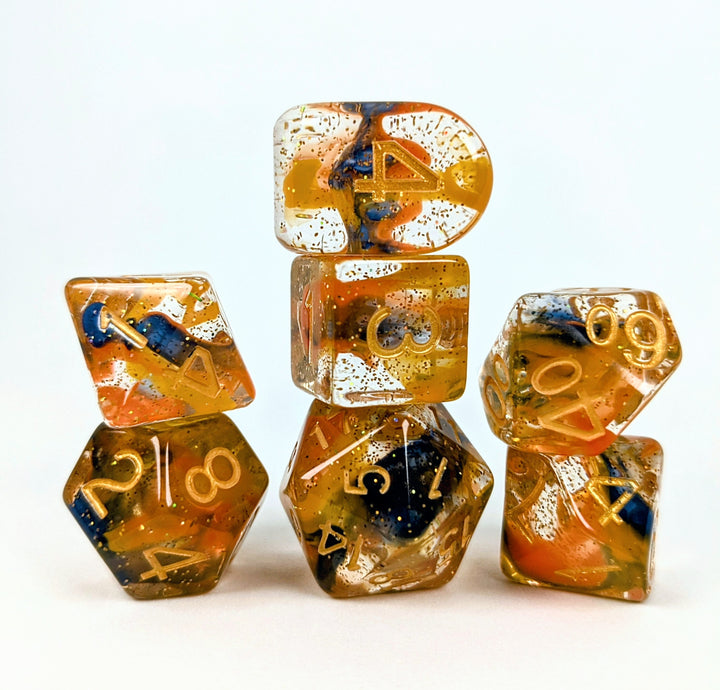 Dice Role 4 Initiative: Poly 7 Set Diffusion