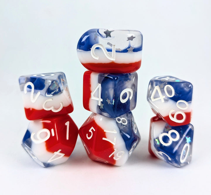 Dice Role 4 Initiative: Poly 7 Set Layered