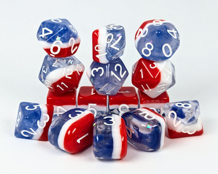 Dice Role 4 Initiative: Poly 15 Set Layered