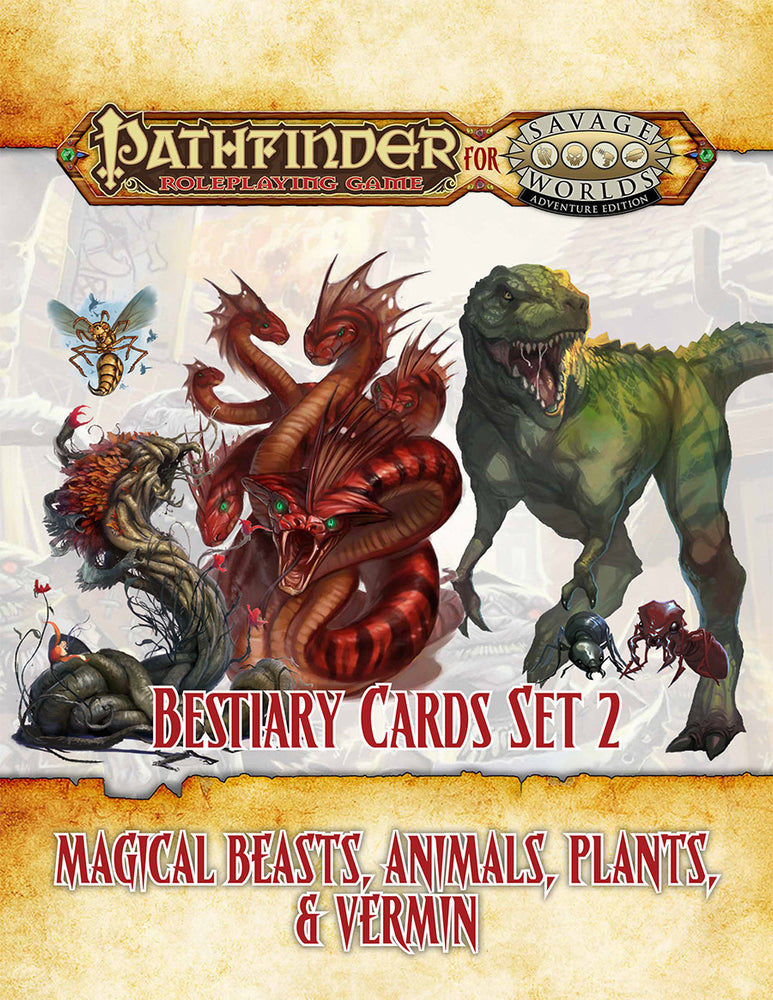 Savage Worlds Pathfinder: Bestiary Cards