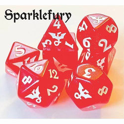 Dice Black Oak: Poly 7 Set Glitter Dragon