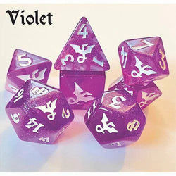 Dice Black Oak: Poly 7 Set Glitter Dragon