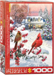 Puzzle Eurographics: 1000 piece Cardinal Pair by Macneil Studio
