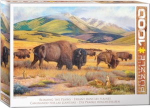 Puzzle Eurographics: 1000 piece Roaming the Plains by Hayden Lambson