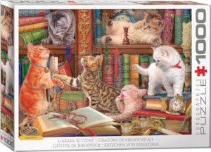 Puzzle Eurographics: 1000 piece Library Kittens by Image World