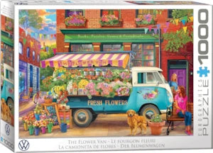 Puzzle Eurographics: 1000 piece The Flower Van by Bigelow Illustrations