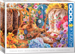 Puzzle Eurographics: 1000 piece Cowgirl Boots by Lars Stewart