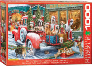 Puzzle Eurographics: 1000 piece Puppy Presents by Marcello Conti