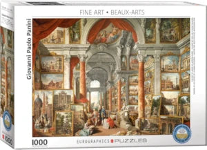 Puzzle Eurographics: 1000 piece Gallery Views of Modern Rome by Giovanni Paolo Pannini