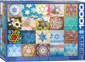 Puzzle Eurographics: 1000 piece Star of David Collage