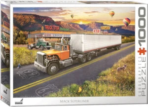 Puzzle Eurographics: 1000 piece MACK Superliner by Greg Giordano
