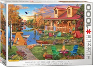 Puzzle Eurographics: 1000 piece Adventures at the Lake by David MacLean