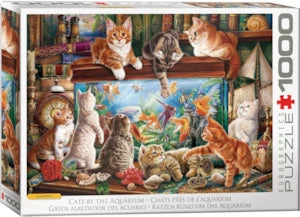 Puzzle Eurographics: 1000 piece Cats by the Aquarium by Image World