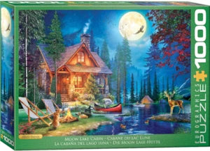 Puzzle Eurographics: 1000 piece Moon Lake Cabin by Dominic Davison