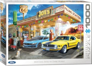 Puzzle Eurographics: 1000 piece Mustang Boss vs Dark Horse by DS Valori
