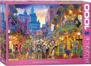 Puzzle Eurographics: 1000 piece Mardi Gras, New Orleans by David Maclean