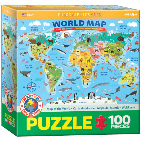 Puzzle Eurographics:  500 large piece Map of the World