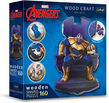Puzzle Trefl: Wood  160 piece Marvel: Thanos on Throne