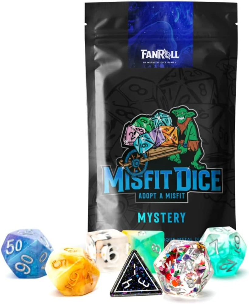 Dice Fanroll: Mystery Misfit Polyhedral Dice Set