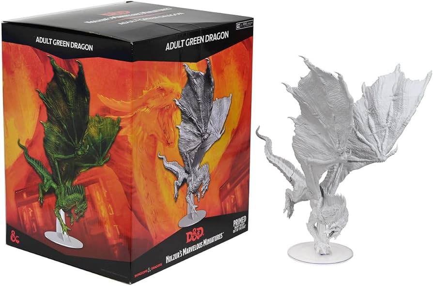 Mini Dungeons & Dragons Icons Of The Realms: Dragon Adult Green Deceiver