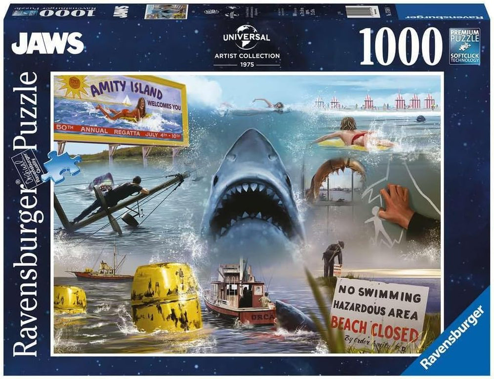 Puzzle Ravensburger: 1000 piece Universal Jaws
