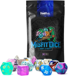 Dice Fanroll: Mystery Misfit Polyhedral Dice Set